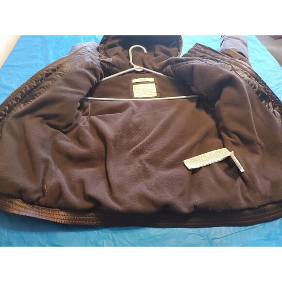 Girls Hooded Puffer Coat Sz X Small Pockets Zipped Old Navy Winter School - Picture 3 of 7